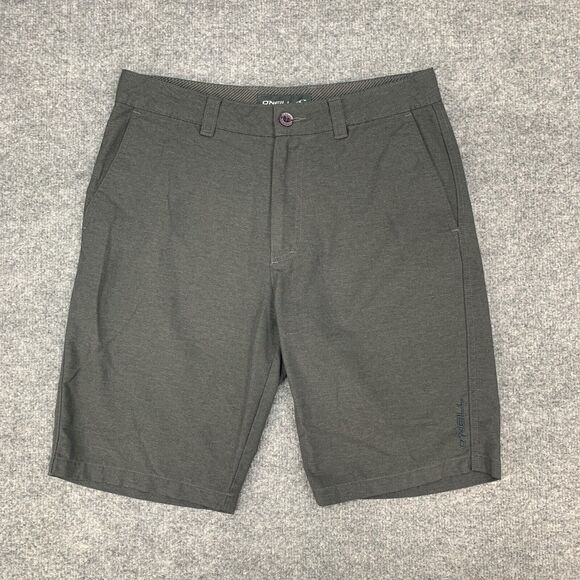 O'neill Shorts Mens 30 Charcoal Flat Front Dockside Chino Surf Summer Skateboard - Picture 2 of 12